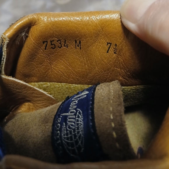 Vasque Skywalk Hiking Blue and Tan Lace Up Boots - Picture 4 of 6